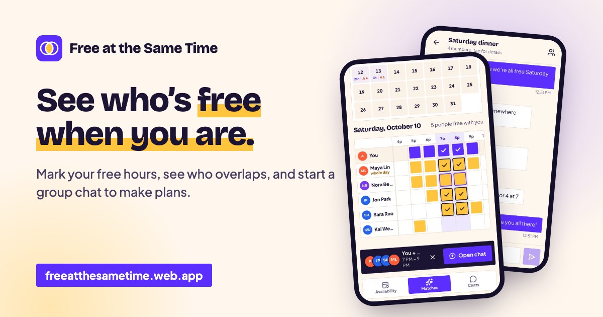 Free at the Same Time: Ending the 