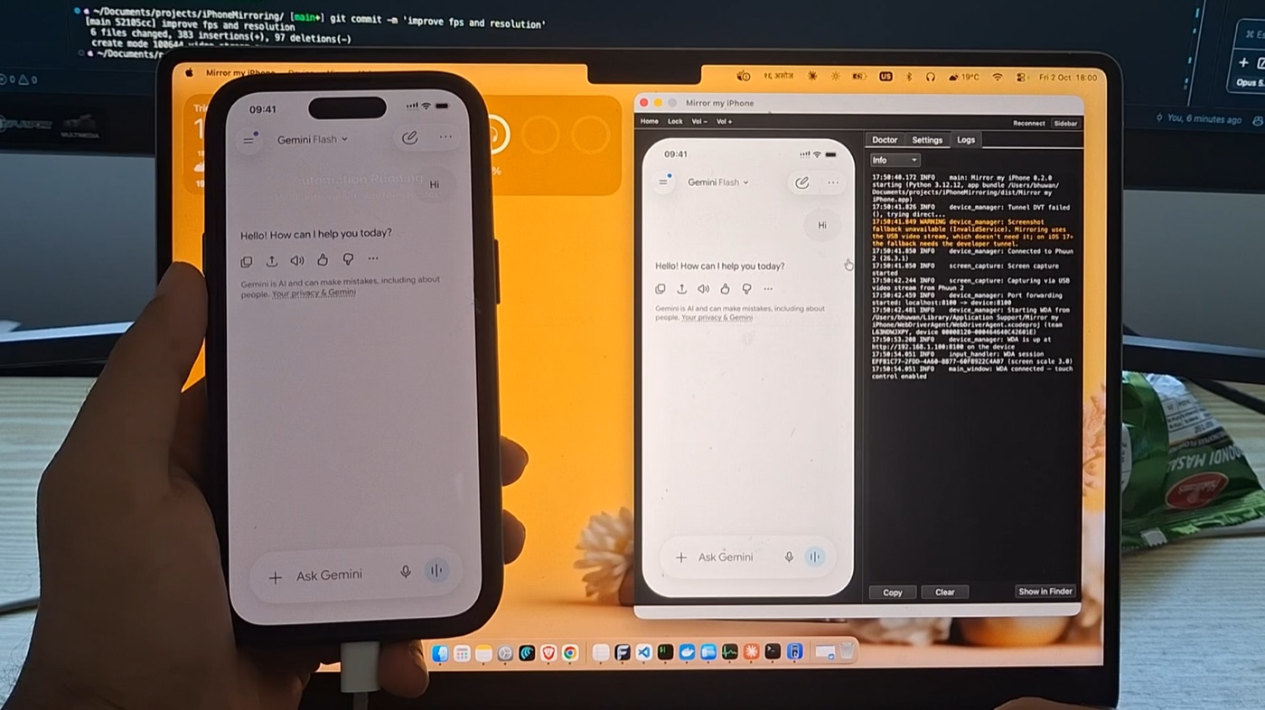 Mirror my iPhone: iPhone Mirroring for the EU, and for AI Agents