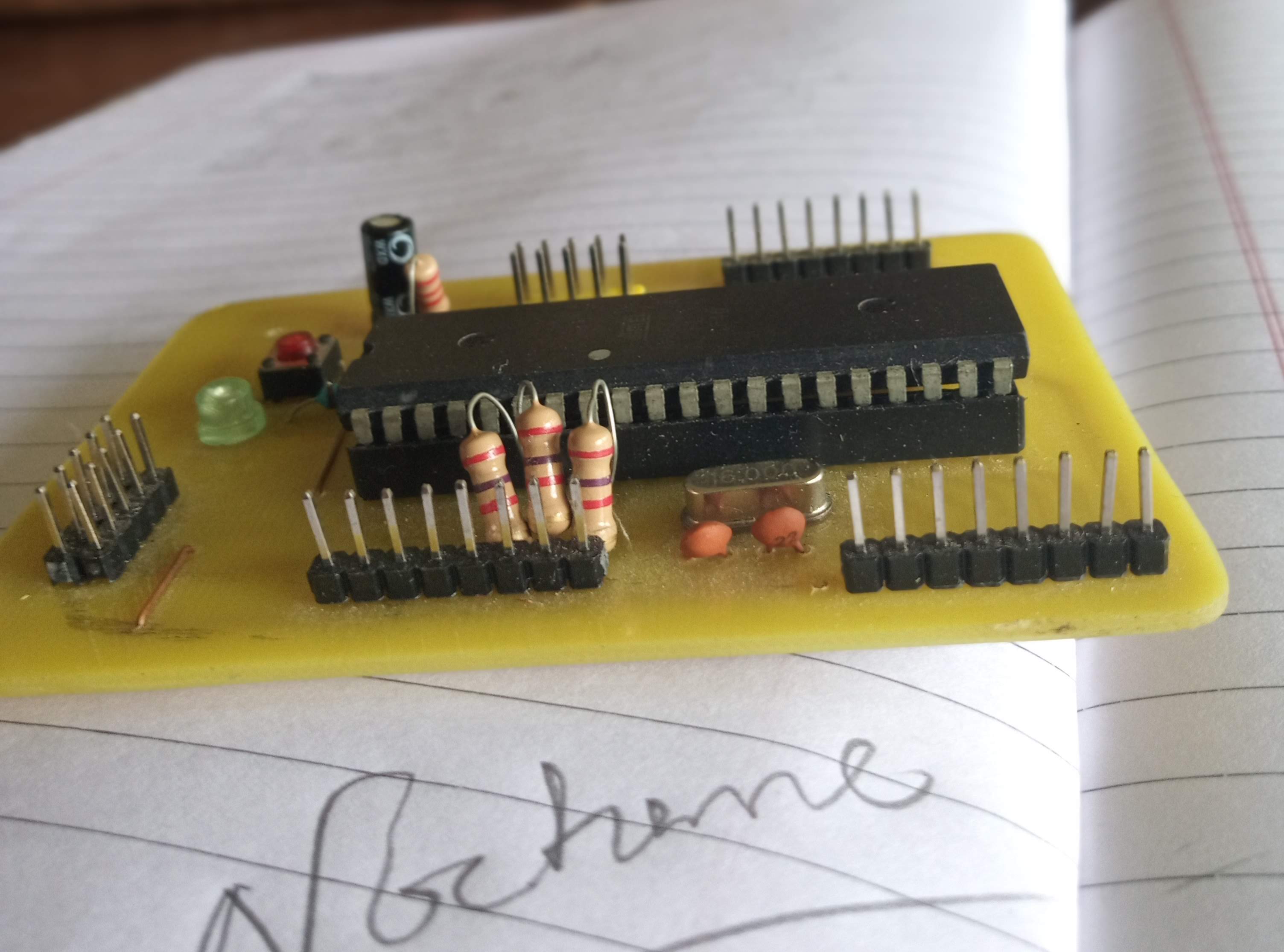 Final real PCB top view