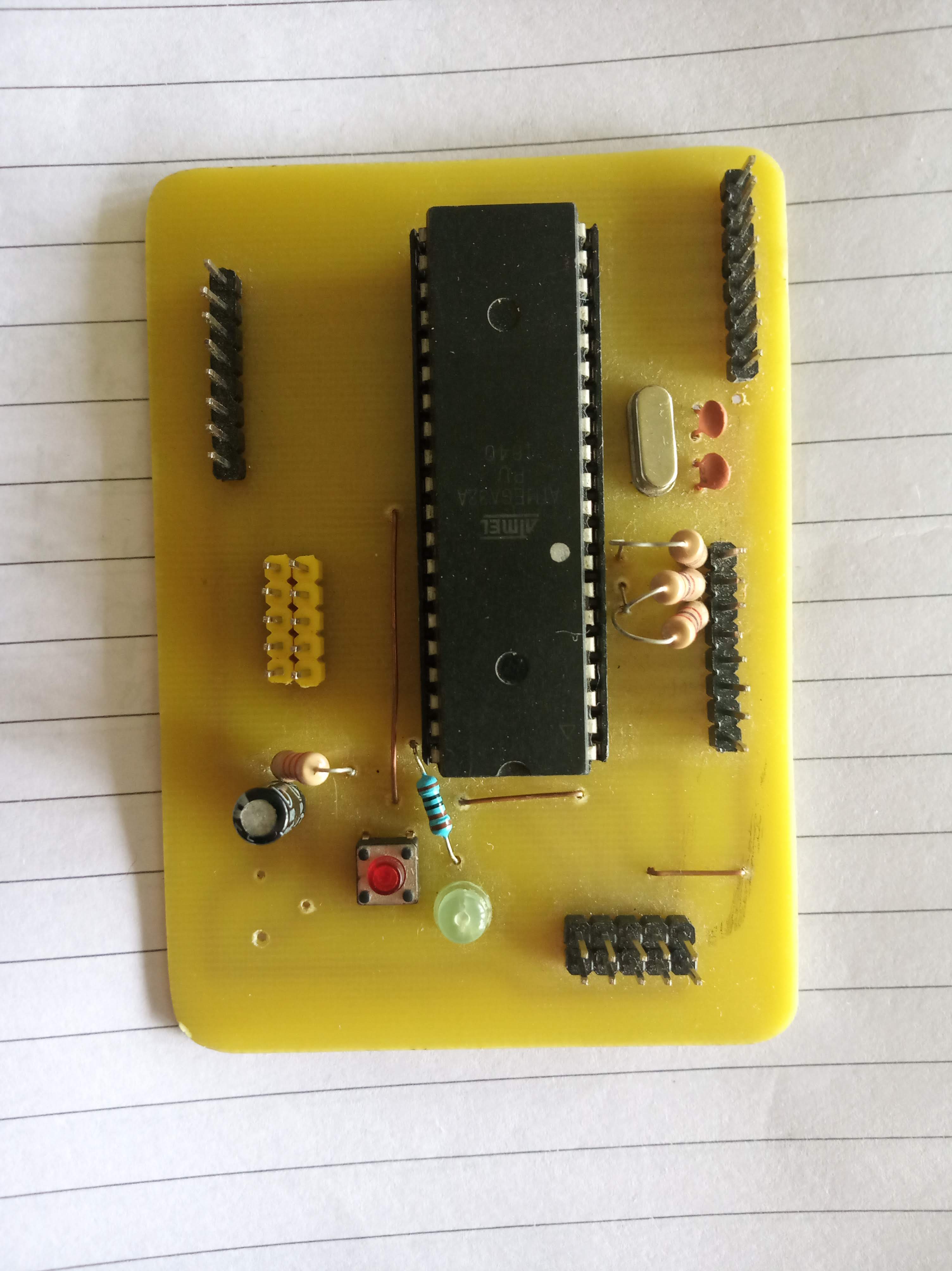 Final real PCB side view